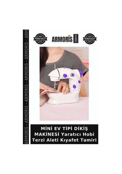 Mini Ev Tipi Dikiş Makinesi Yaratıcı Hobi Terzi Aleti Kıyafet Tamiri