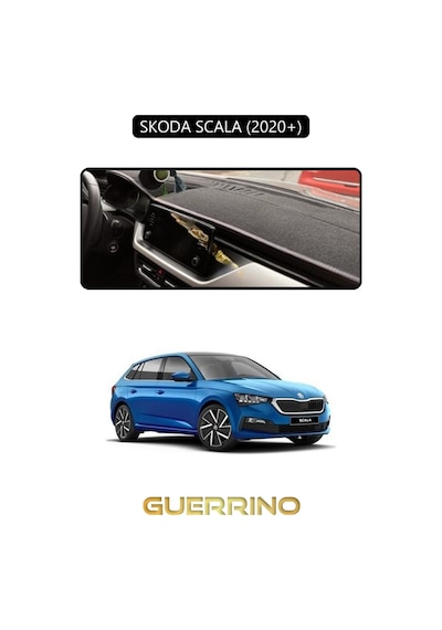 Skoda Scala - Kamıq 2020+torpido Koruma Halısı Siyah Kenar