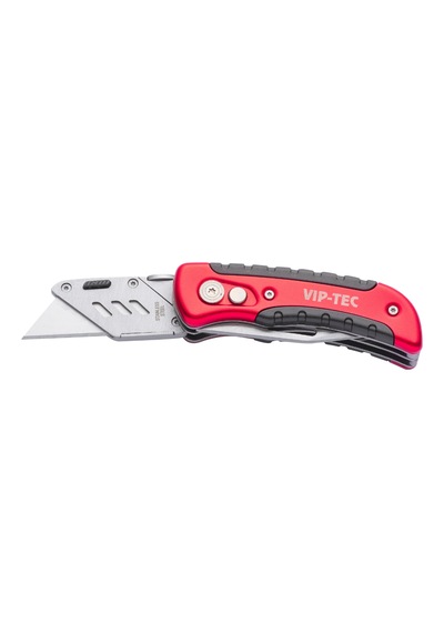 Vip-tec Vt875159 Çift Fonksiyonlu Metal Katlanır Kamp Bıçak Kırmızı