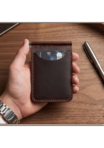 Parla Leather Cavana El Yapımı Hakiki Deri Erkek Cüzdan Taba