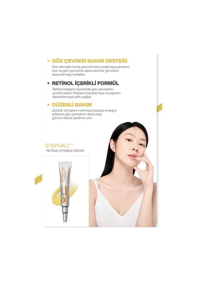 Retinollü Göz Kremi Morluk Şişlik Kırışıklık Karşıtı Spicule & Egf Teknolojisi 10ml