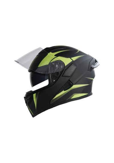 Rhkc 902 Çene Açılır Vizörlü Kask Sarı - Siyah