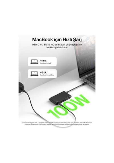 Belkin Usb-c Hub, 5 Portlu Hub, 4k Hdmi Görüntüleme, 60hz, 100w G