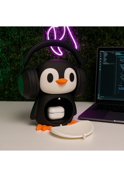 Penguen Kulaklık Standı - Fibrika Store