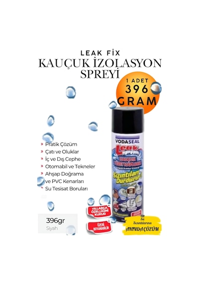 396 Gr Siyah Su Yalıtım Sızdırmaz Geçirmez İzolasyon Kauçuk Spreyi Çatı Oluk, Banyo, Boru, Teras Ve Duvar Sızıntı Önleyici Kaplama Sprey Çatlak Kapatıcı Nem, Rutubet Ve Su Kaçağı Tamir Sıvı Kauçuk
