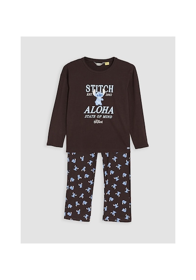 LC Waikiki Alıta Cıty Farkıyla Lcw Young Kahverengi Penye Baskılı Uzun Kollu Kadın Pijama Takım Kahverengi - 929503617 Kahverengi LC Waikiki Alıta Cıty Farkıyla Lcw Young Kahverengi Penye Baskılı Uzun Kollu Kadın Pijama Takım Kahverengi - 929503617 Kahverengi