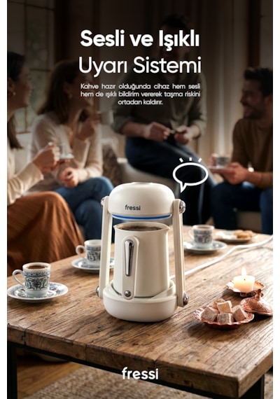 Fressi FR-TK205 Türk Kahve Makinesi Sesli Uyarı Sistemi