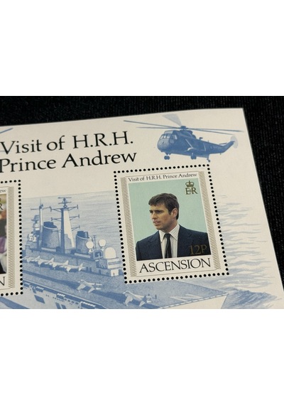 İngiltere Kraliyet Ascensıon Island Mınıature Sheet 1984 Vısıt Of Prınce Andrew