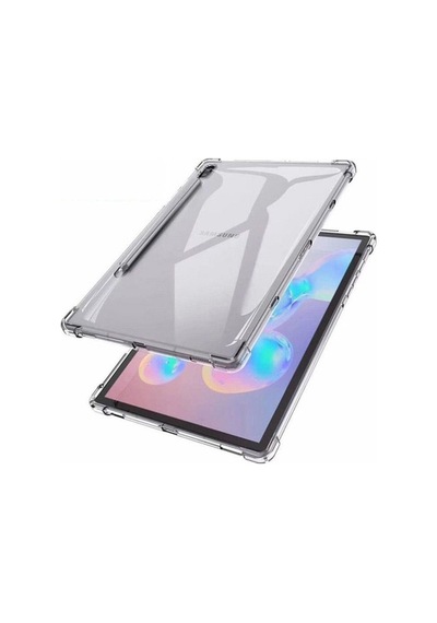 Samsung Uyumlu Galaxy Tab S7+ Sm-T970 12.4" Köşe Korumalı Anti Şok Şeffa