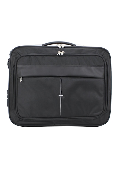 Çantachım Unisex Siyah 15.6'' Çelik Kasalı Laptop Evrak Bilgisayar Çantası Siyah