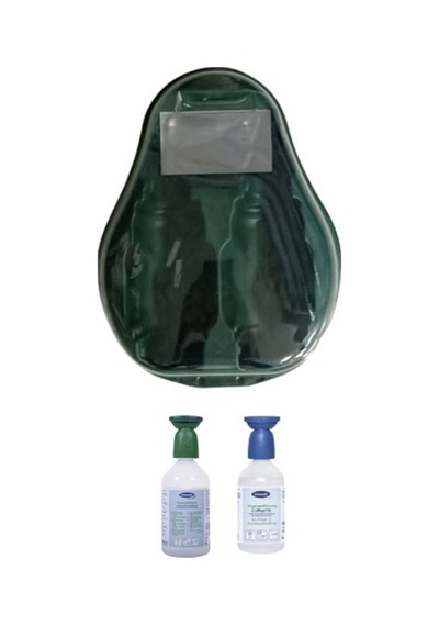 Göz Duşu Solüsyonu İstasyonu Set 1 Adet Boş İstasyon +1 Adet 500 Ml +1 Adet 250 Ml Solüsyon