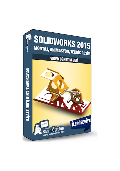 SolidWorks 2015 Montaj, Animasyon, Teknik Resim Video Eğitim Seti