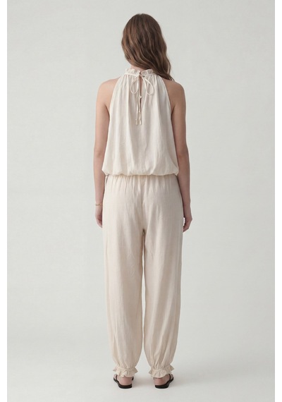 Antioch 100% Lyocell Bluz Pantolon Takım Bej