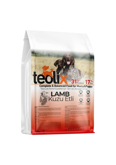 Teolix Yavru Ve Anne Köpekler İçin Kuzu Etli Ve Pirinçli Yetişkin Köpek Maması 15 Kg