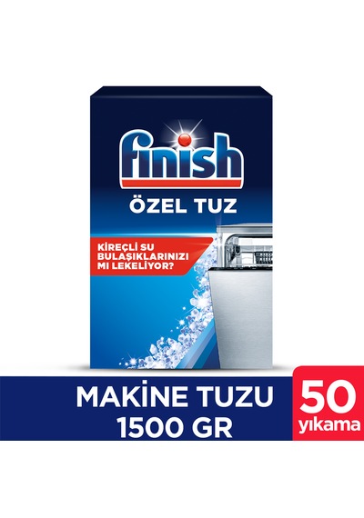 Finish Bulaşık Makinesi Özel Tuz 2 x 1500 Gr + Parlatıcı & Kurutucu 800 ml