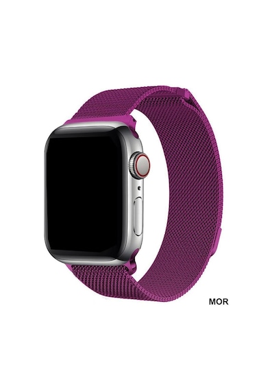 Apple Uyumlu  Watch Kordon 2 3 4 5 6 Se 7 42 44 45 MM Hasır Metal Kordon