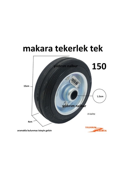 150 Lik Yük Arabası Makara Teker Dolgu Lastik Sehpa Tezgah Tekerl