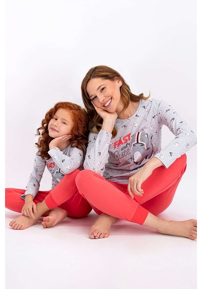 Rolypoly Fast And Cute Karmelanj Kız Çocuk Pijama Takımı 5274-25254 Kar Melanj