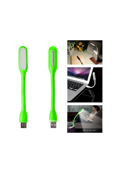 Usb Led Lamba Katlanabilir Pc Laptop Klavye Aydınlatma Esnek Bükülebilir Powerbank/bilgisayar/laptop Gibi Usb Bağlantısı Olan Cihazlarda Kullanabilirsiniz Yeşil