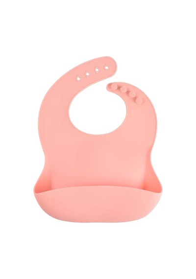 Jojobebek Çocuk Silikon Mama Önlüğü (PEMBE RENK) Pembe