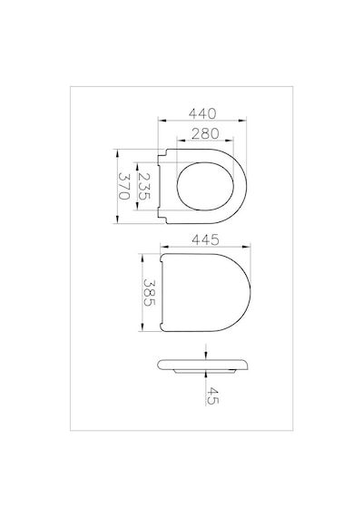 VitrA Liquid Duroplast Klozet Kapağı Beyaz Yavaş Kapanır 137-003R009