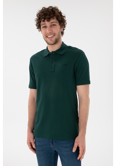 U.S. Polo Assn. Erkek Regular Fit Polo Yaka Koyu Yeşil Basic Tişört 50306007-VR079 U.S. Polo Assn. Erkek Regular Fit Polo Yaka Koyu Yeşil Basic Tişört 50306007-VR079