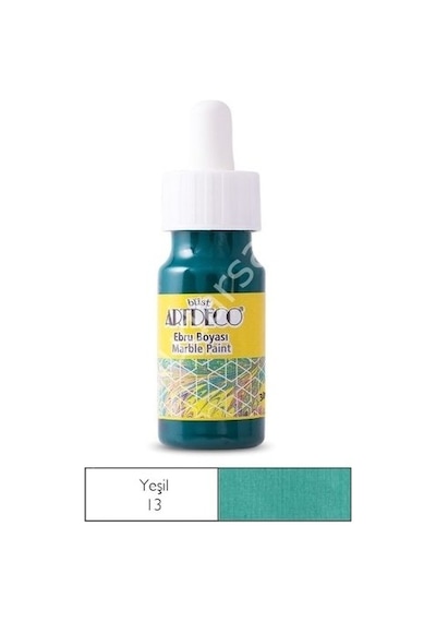 Artdeco Ebru Boyası 13 Yeşil 30ml