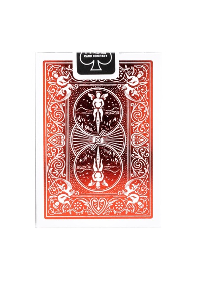Bicycle Metalluxe Foil Back Crimson Red Kırmızı Kart Premium İskambil Oyun Kağıdı Kartları Destesi