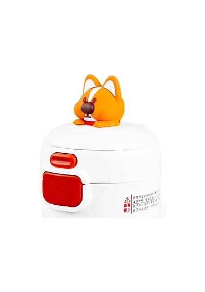 Diller Vagonlife Dıller Çelik Pipetli/pipetsiz Kullanım Silikon Tutmaçlı El Askılı Matara/termos D9231 480ml Beyaz