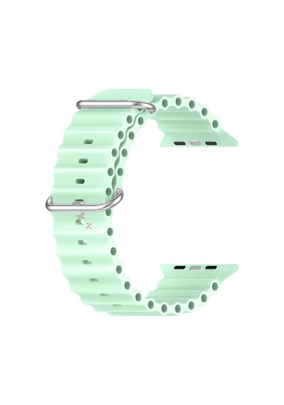 Apple Uyumlu  Watch 49 MM Ultra Seri Seaflex Ocean Silikon Kordon