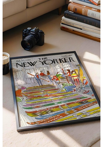 The New Yorker Çerçeveli Tablo January 21 1980
