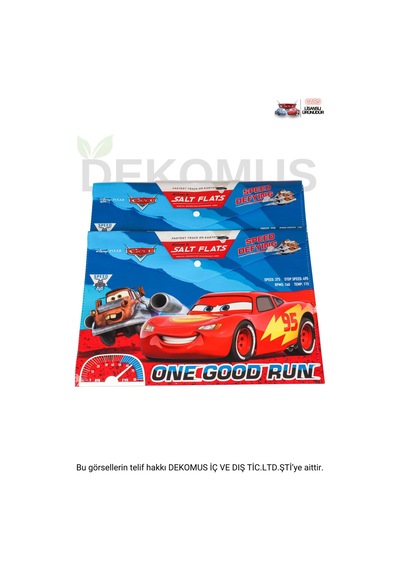 Yeni Sezon Lisanslı Cars Tekli Çıtçıtlı Dosya Altın