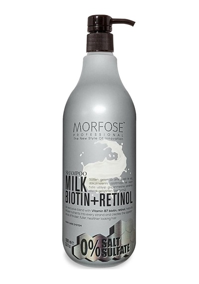 Morfose Sülfatsız Milk Biotin Retinol Içerikli Tuzsuz Şampuan 1000 Ml