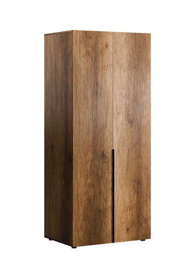 Oryana 2 Kapaklı Ara Bölmeli Gardırop-koyu Ceviz 90x210x62 Cm