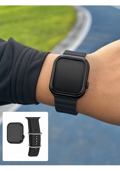 Amoled Ekranlı Bluetooth Aramalı 3 Kordonlu Akıllı Saat - Lisinya