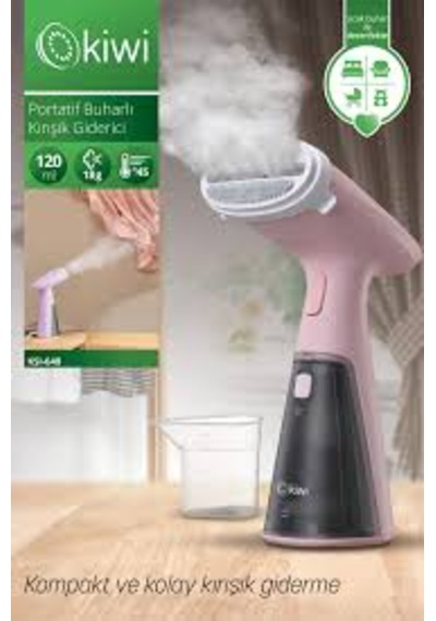 Ksı-640 Portatif Buharlı Kırışık Giderici Pembe