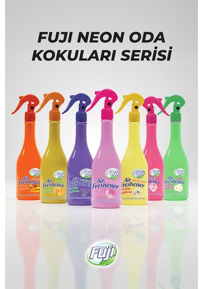 Amber Oda Spreyi 400 Ml - 6'lı Eko Paket Air Freshener Neon Amber Oda Kokusu Amber