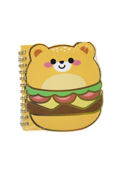 4 Adet Lilamor Cute Burger Cats Spr. Defter 10,5x14,5 60 Sayfa