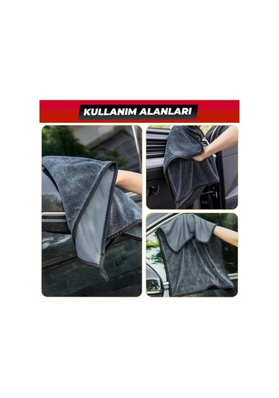 Wonkey - Profesyonel Oto Yıkama Kurulama Havlusu, Ekstra Emici Araba Yıkama Bezi, Lüks Araç Kurutma Havlusu 50x70 Cm Diğer