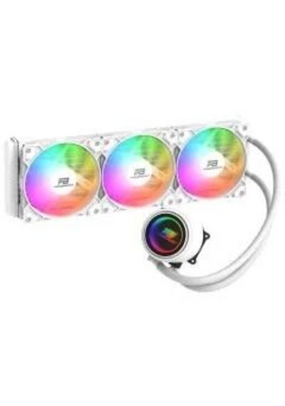 Powerboost Cırcle 360w R.bow Fan Lga1700/am5 Uyumlu 360mm Cpu Sıvı Soğutma Beyaz 360 MM