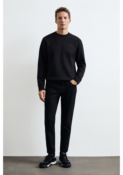 Lufian Grand Erkek Sweatshirt Siyah Siyah 112030192100100