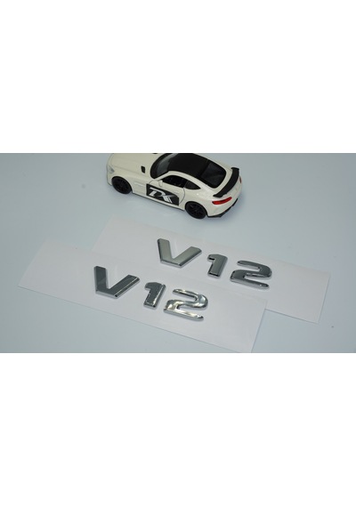 Dk V12 Çamurluk Yanı Krom Abs 3m 3d Yazı Logo Seti Benz İle Uyuml