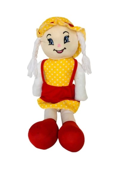 Sevimli Bez Bebek 50 Cm Uyku Arkadaşı Kırmızı