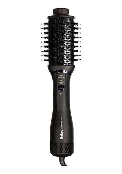 Relux AS8200b Keratincare Üflemeli Saç Şekillendirici Tarak Siyah