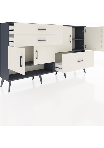 Arges Konsol 3 Raflı 3 Çekmeceli 4 Kapaklı 176x30x99 Antrasit-aytaşı Aytası/aytası - Antrasıt Arges Konsol 3 Raflı 3 Çekmeceli 4 Kapaklı 176x30x99 Antrasit-aytaşı Aytası/aytası - Antrasıt