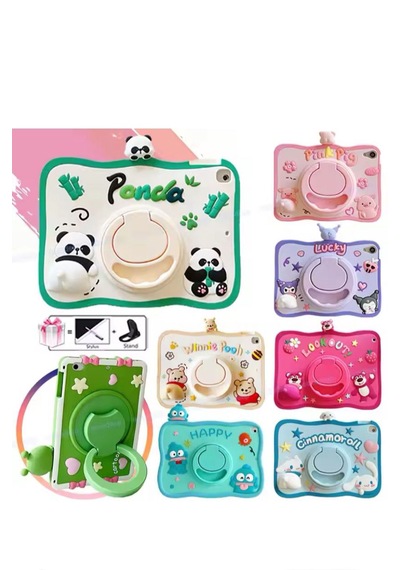 Apple Uyumlu iPad  Pro 11 2020 2021 2022 2/3/4.nesil Askılı Winnie Kılıf