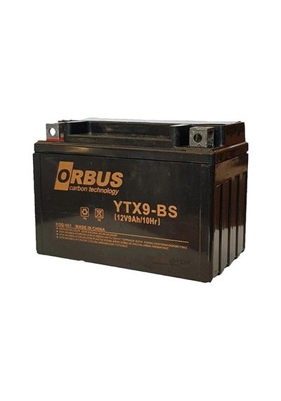 Orbus Motosiklet Aküsü 12 Volt 9 Amper Yeni Tarihli Taze Akü 150x86x107mm 2.9 Kg