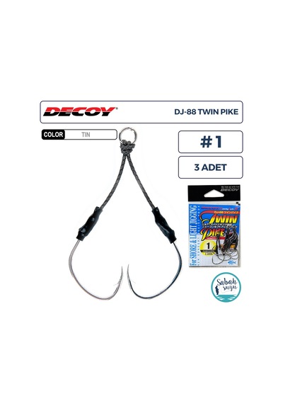Decoy Dj-88 Twin Pike Çiftli Asist İğnesi 1 3 Adet