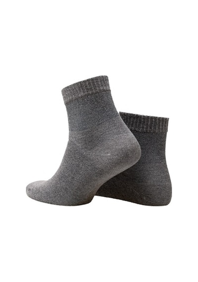 Thermoform Relax 2'Li Kısa Çorap Smoke Koyu Gri