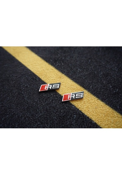 Audi Rs Direksiyon Alüminyum Alaşımlı 3M 3D Sticker Logo 2Li Set